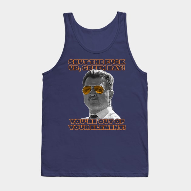 Mike Ditka Out Of Your Element // Chicago Bears Fan Tank Top by darklordpug